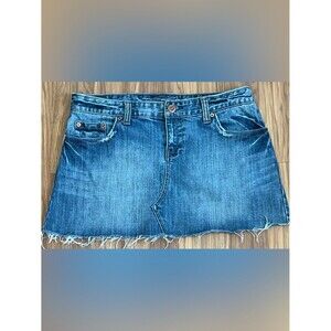 Classic Blue Denim Mini Skirt